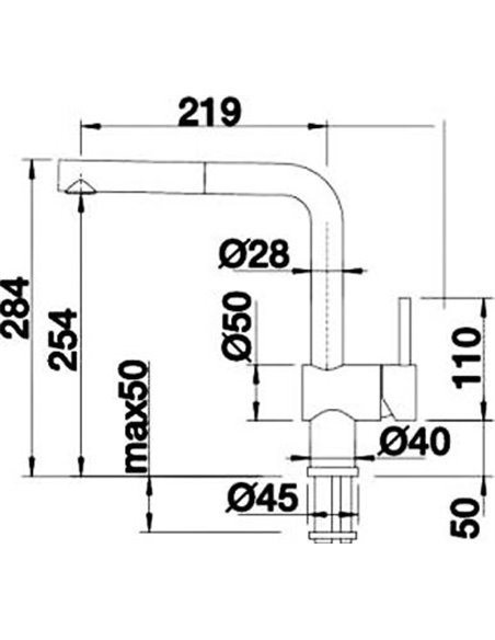 Смеситель Blanco Linus-S 517621 для кухонной раковины - 3