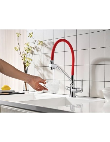 Lemark Kitchen Water Mixer Comfort LM3070C-Red - 5