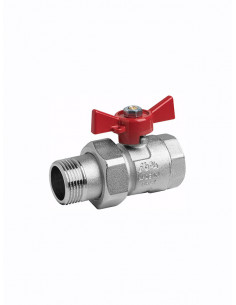 Ball valve with nut connector 7650 - 1