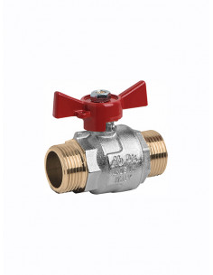 Ball valve, butterfly handle /M-M/ 7647 - 1
