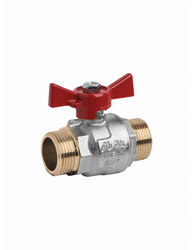 Ball valve, butterfly handle /M-M/ 7647 - 1
